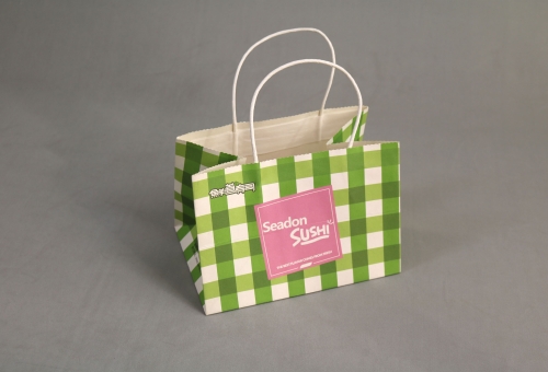 白色圆形纸把手