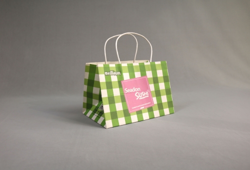 白色圆形纸把手